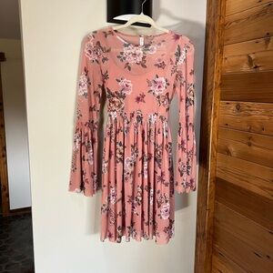 Xhilaration Pink Floral Dress